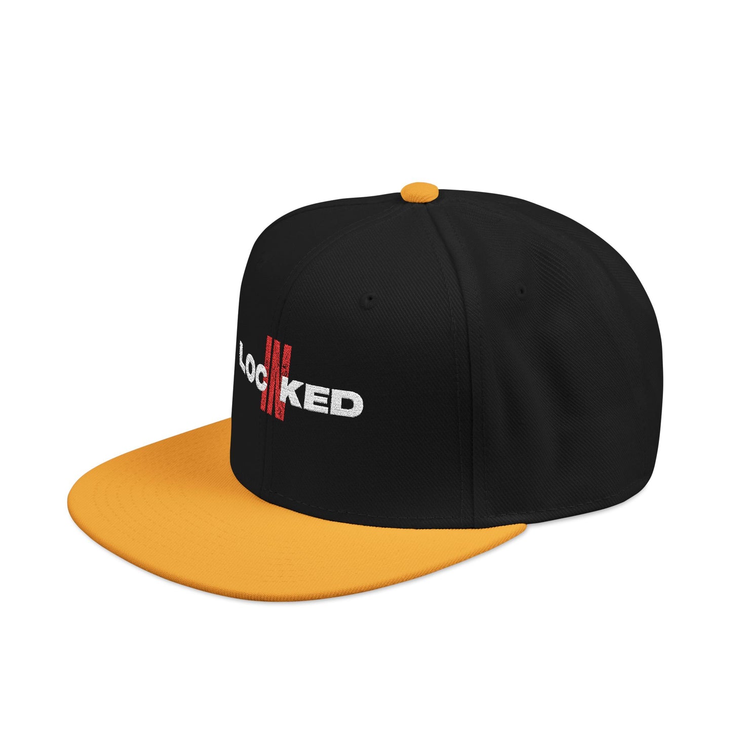 "Locked In" Embroidered Snap Back Hat