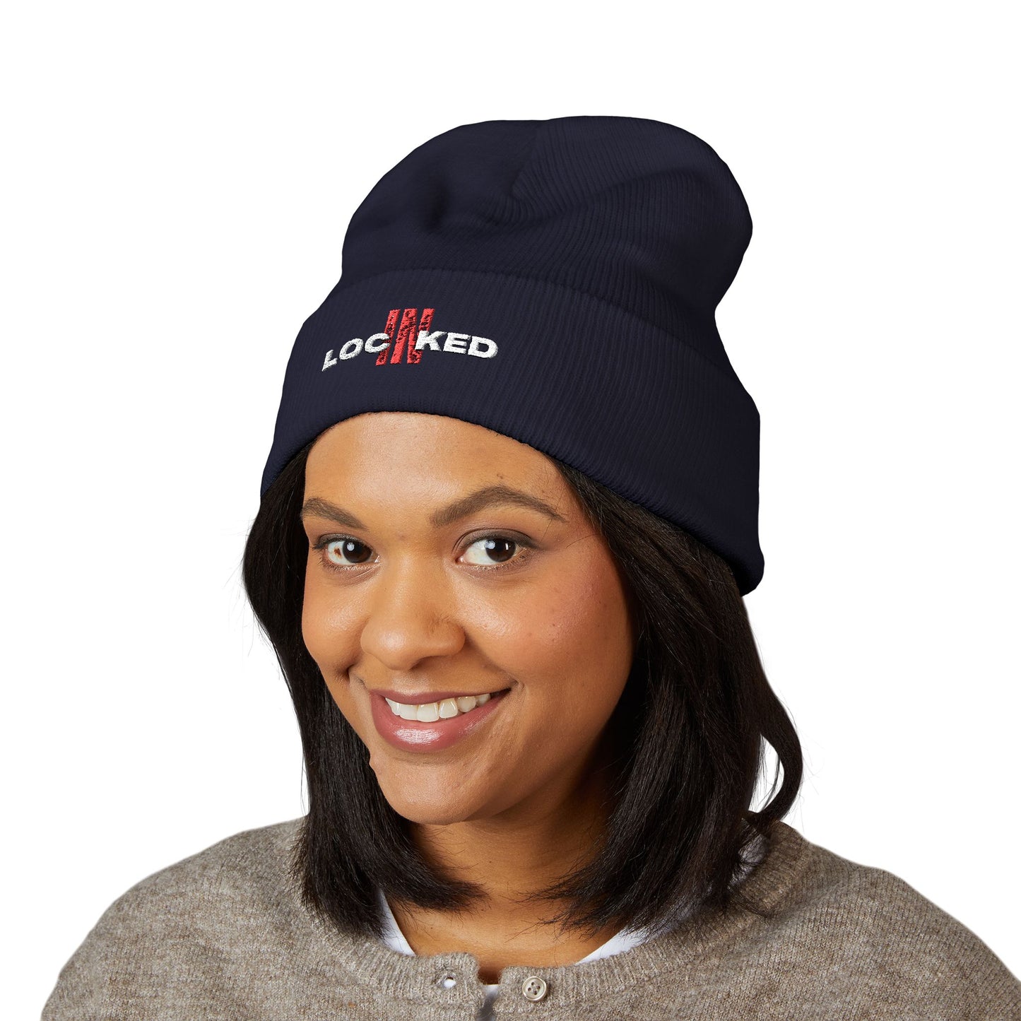 "Locked In" Cuffed Beanie