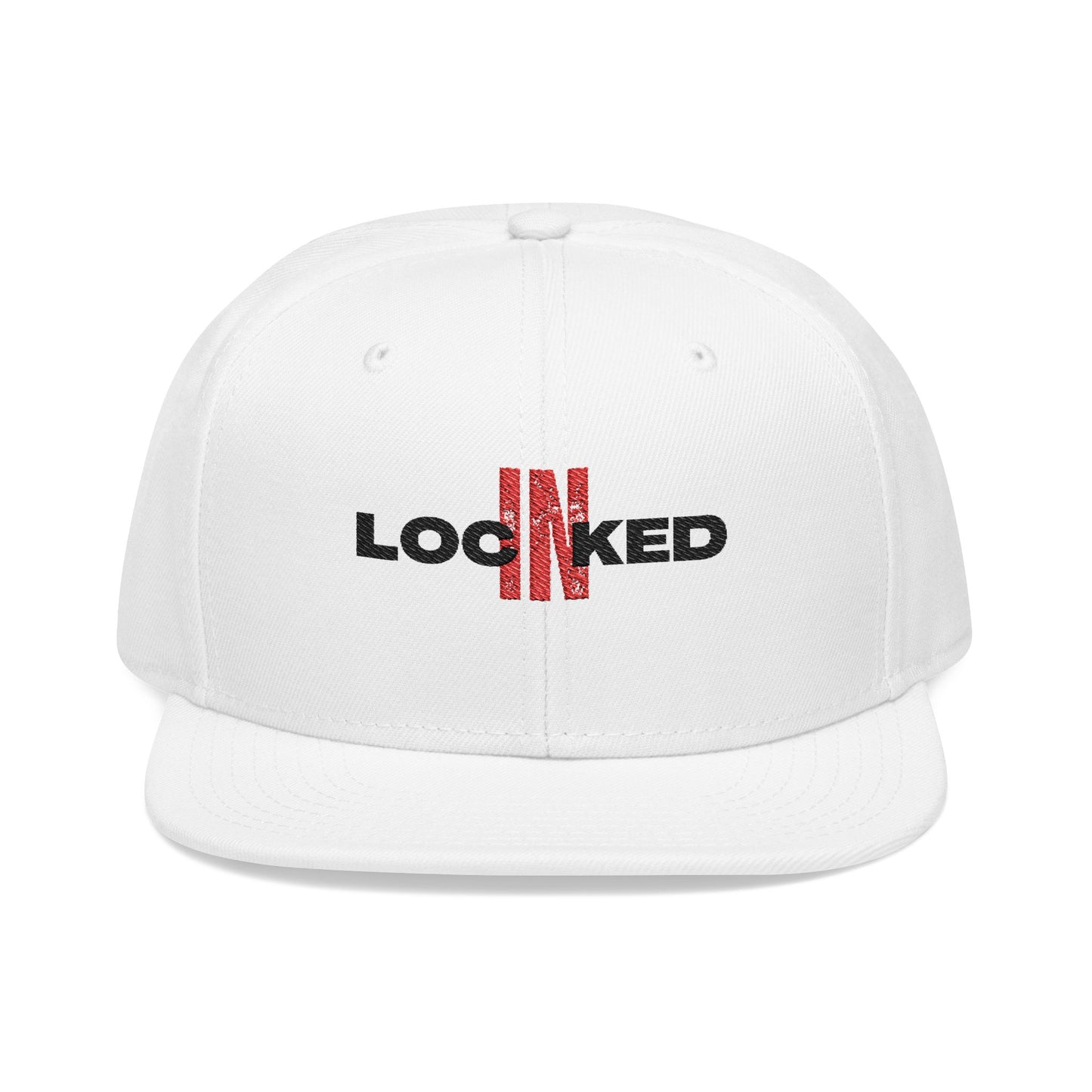 "Locked In" Embroidered Snap Back Hat