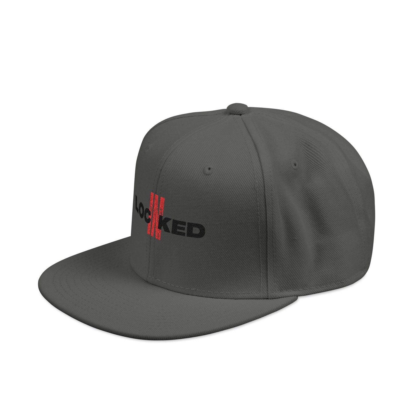"Locked In" Embroidered Snap Back Hat