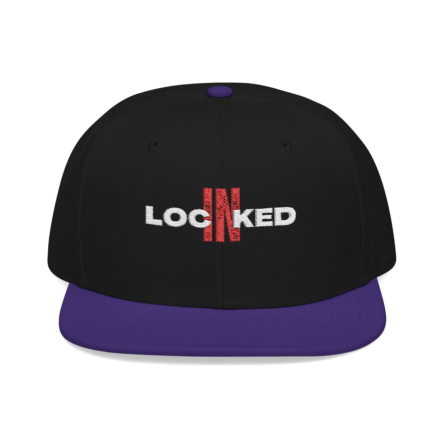 "Locked In" Embroidered Snap Back Hat