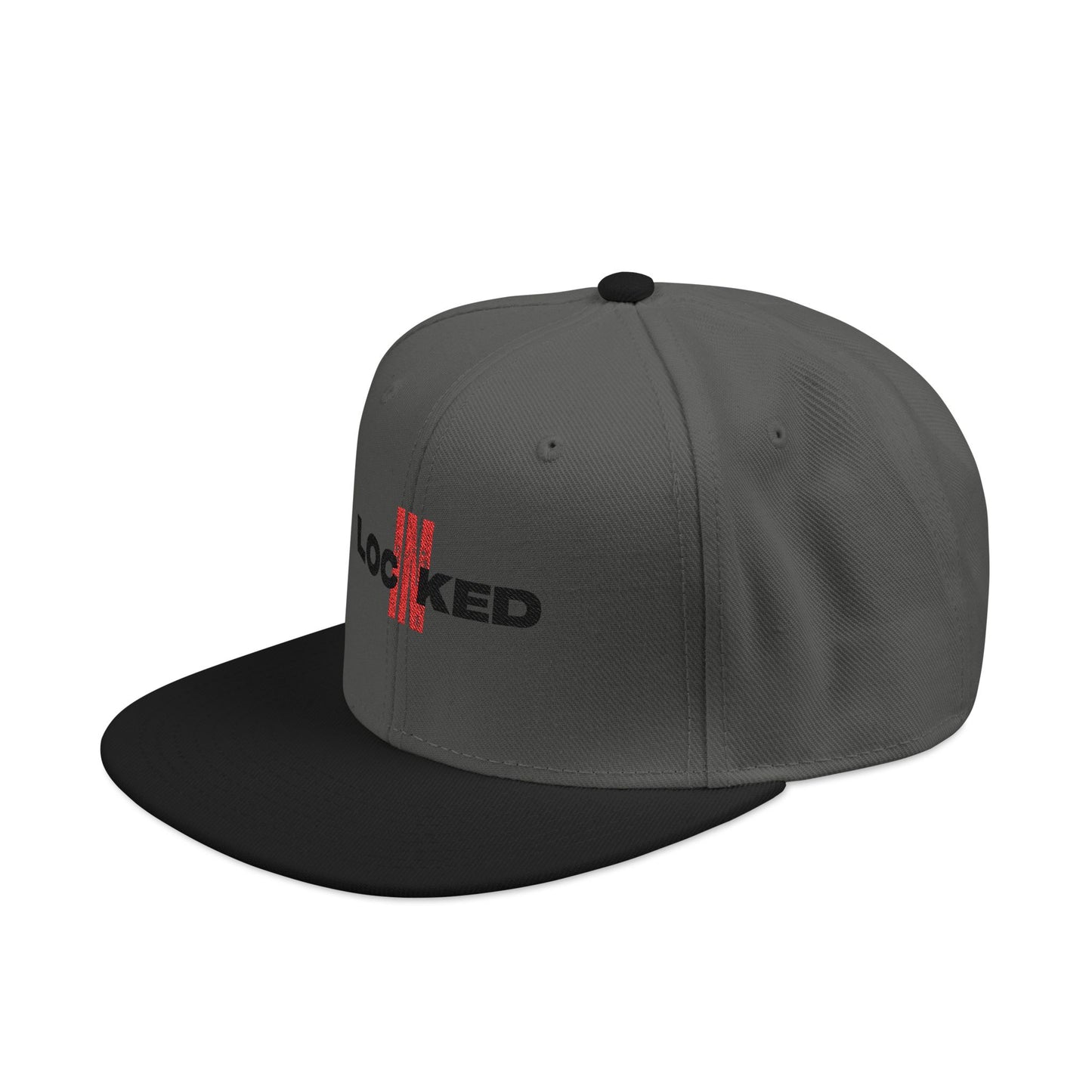 "Locked In" Embroidered Snap Back Hat