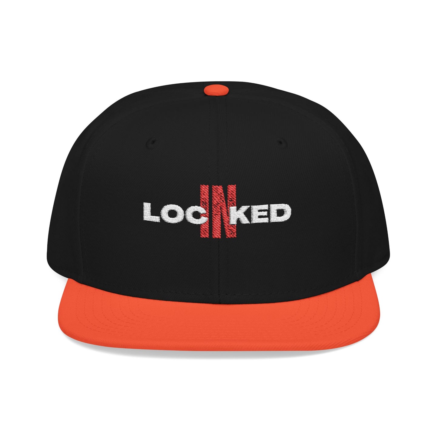 "Locked In" Embroidered Snap Back Hat