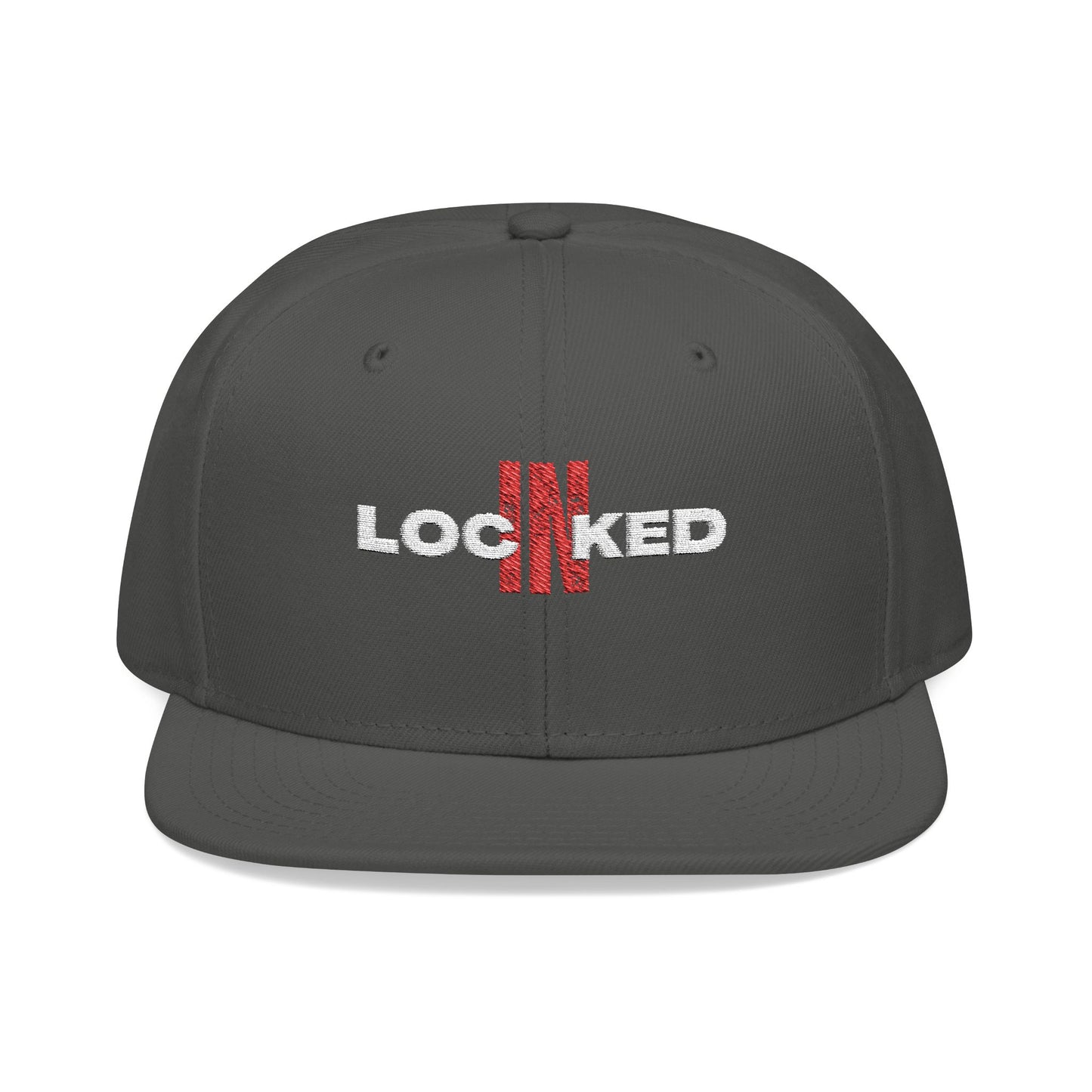 "Locked In" Embroidered Snap Back Hat