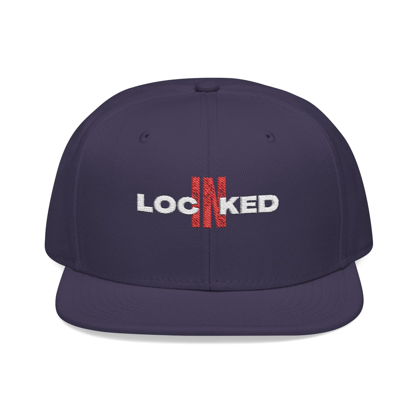 "Locked In" Embroidered Snap Back Hat