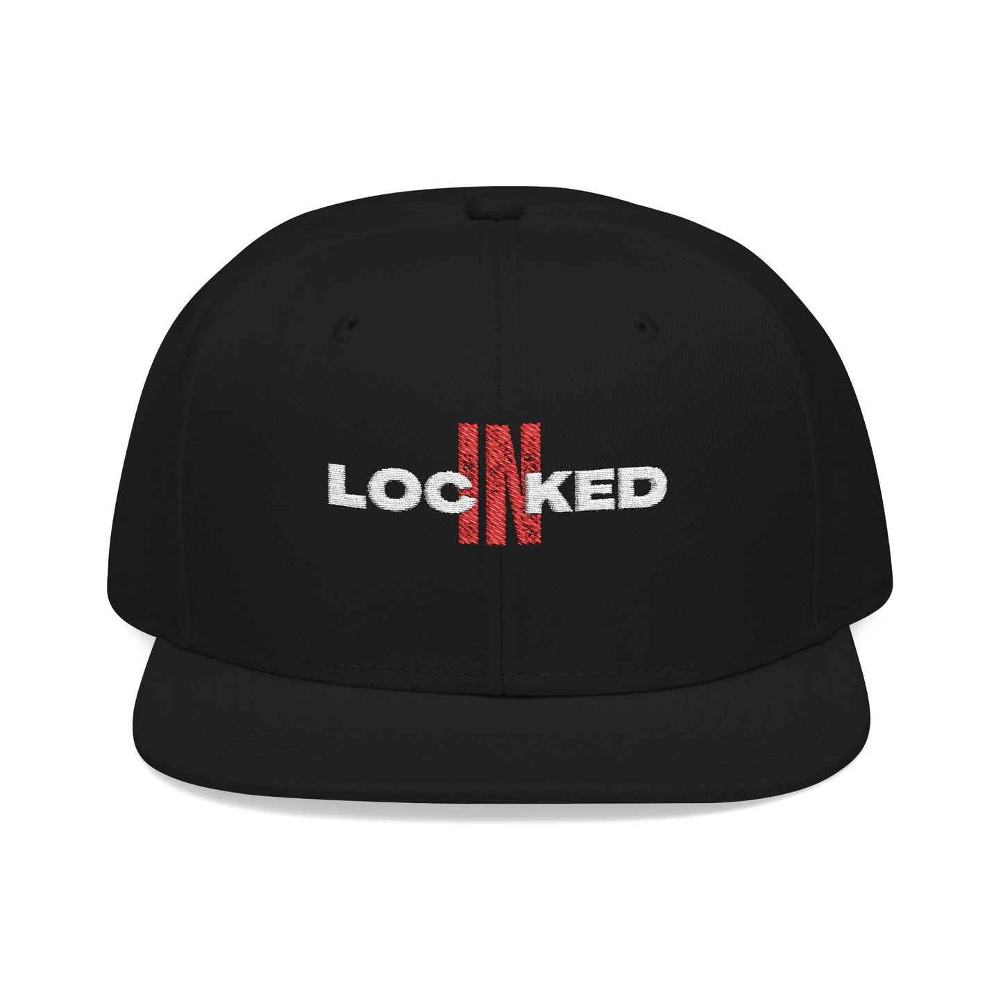 "Locked In" Embroidered Snap Back Hat