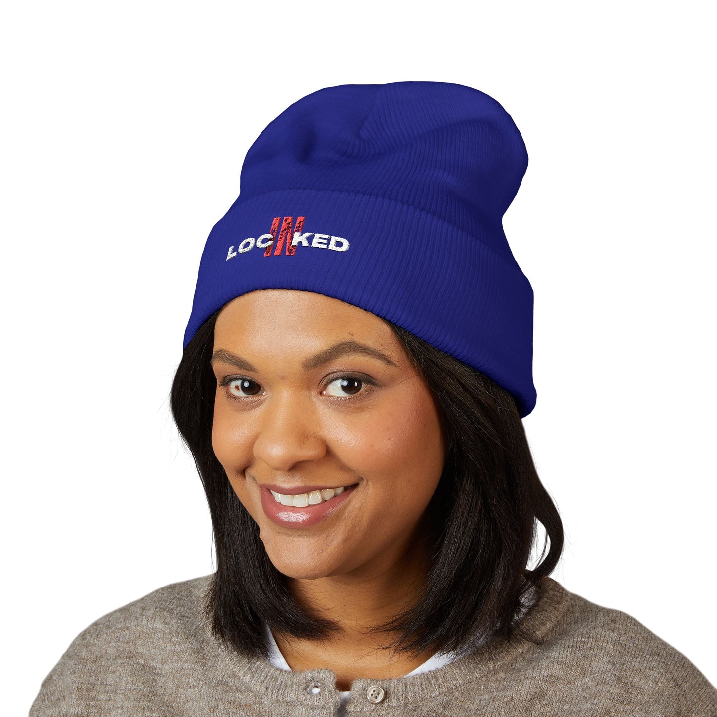 "Locked In" Cuffed Beanie