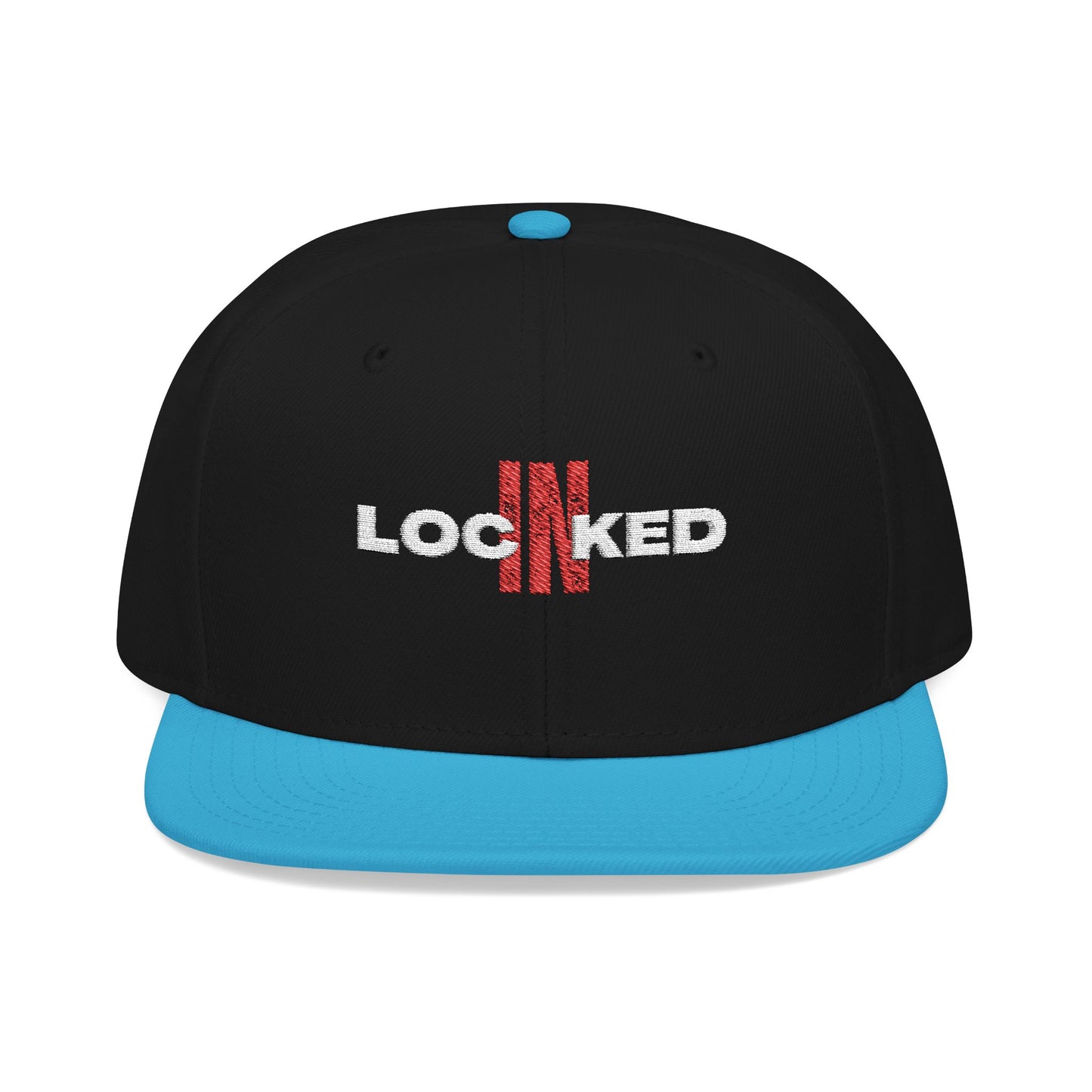 "Locked In" Embroidered Snap Back Hat