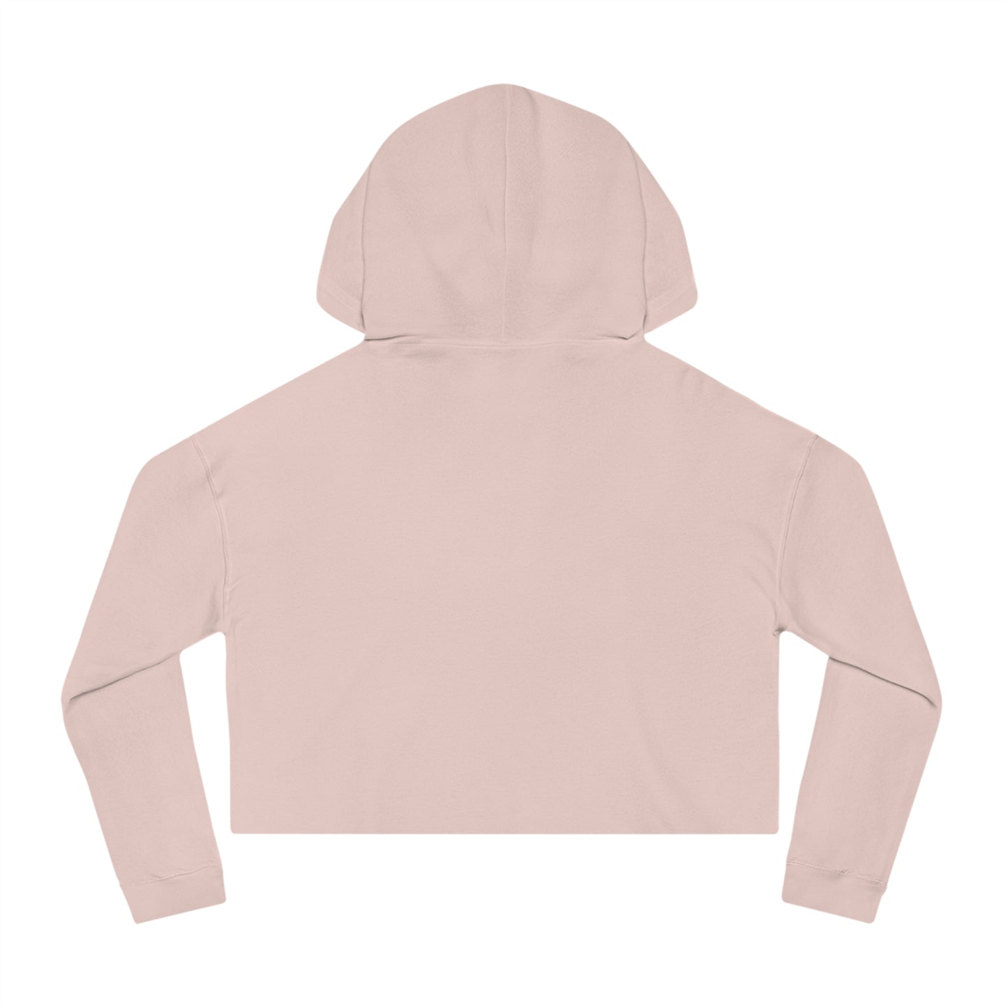 "Locked In" Cropped Hooded Sweatshirt (WHITE PRINT)