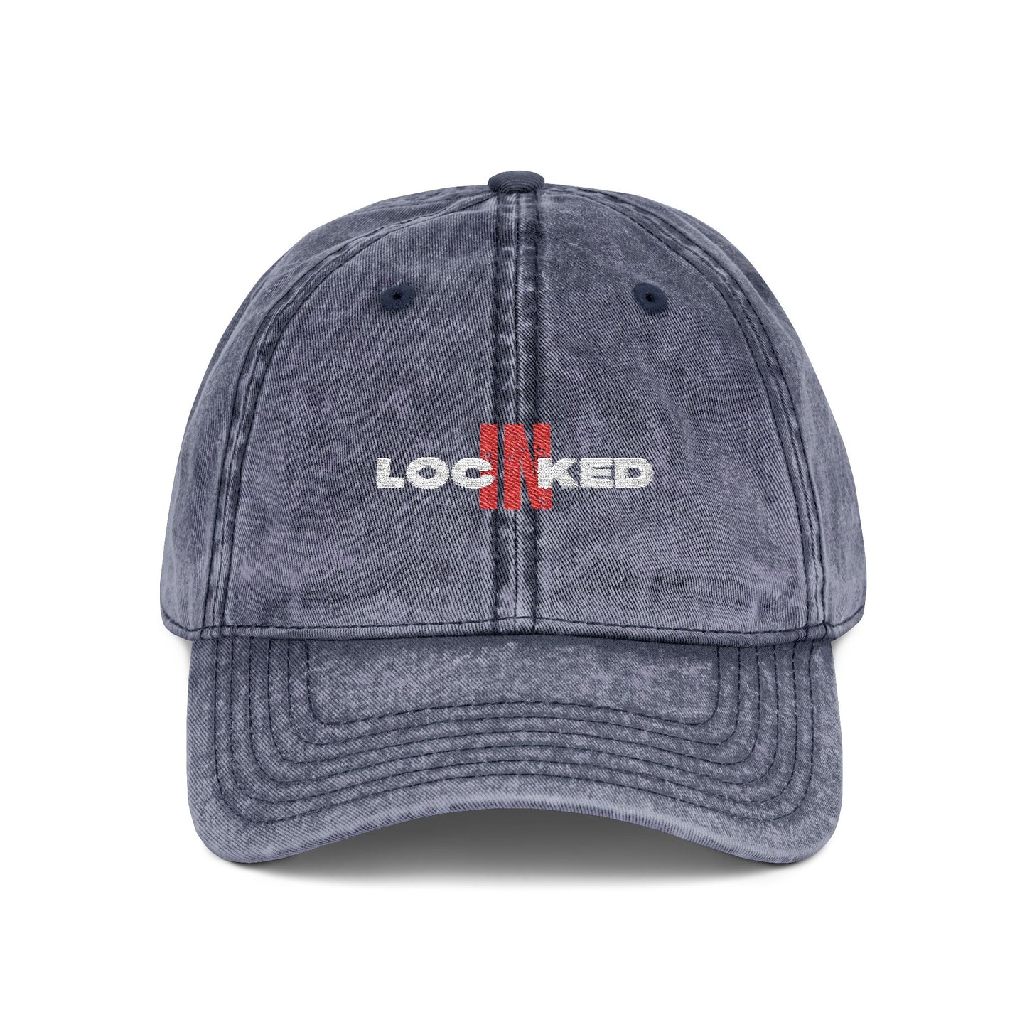 "Locked In" Vintage Embroidered Cap