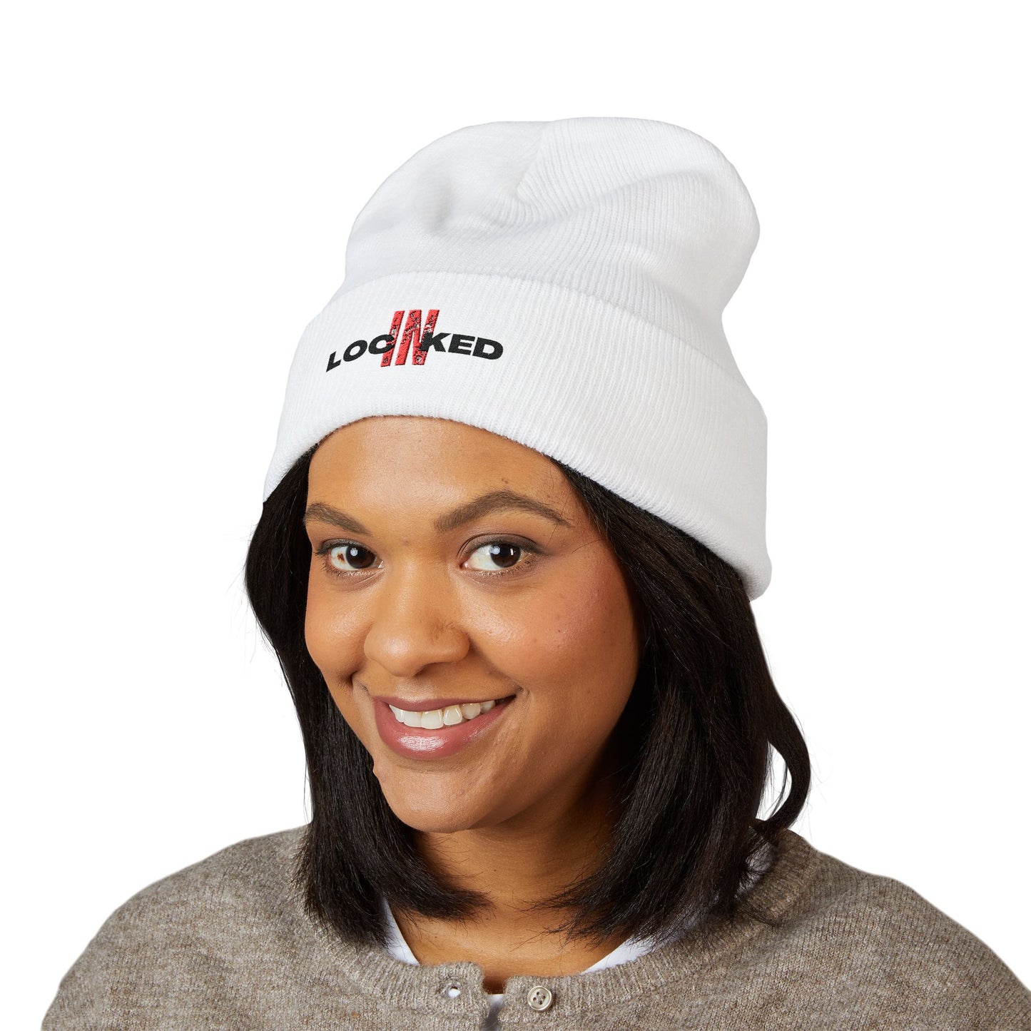 "Locked In" Cuffed Beanie