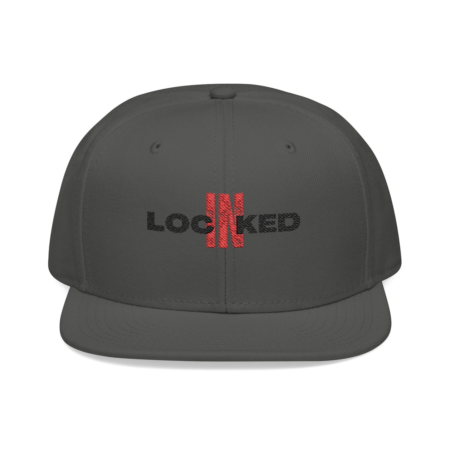 "Locked In" Embroidered Snap Back Hat