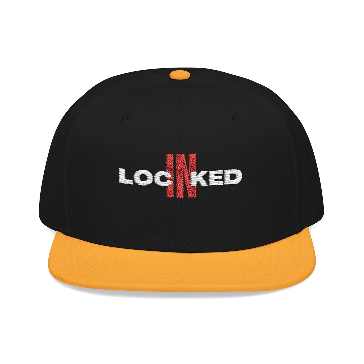 "Locked In" Embroidered Snap Back Hat