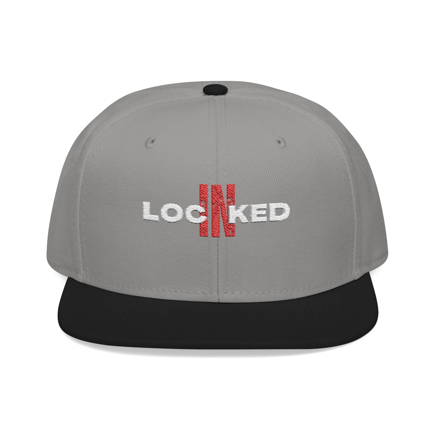 "Locked In" Embroidered Snap Back Hat