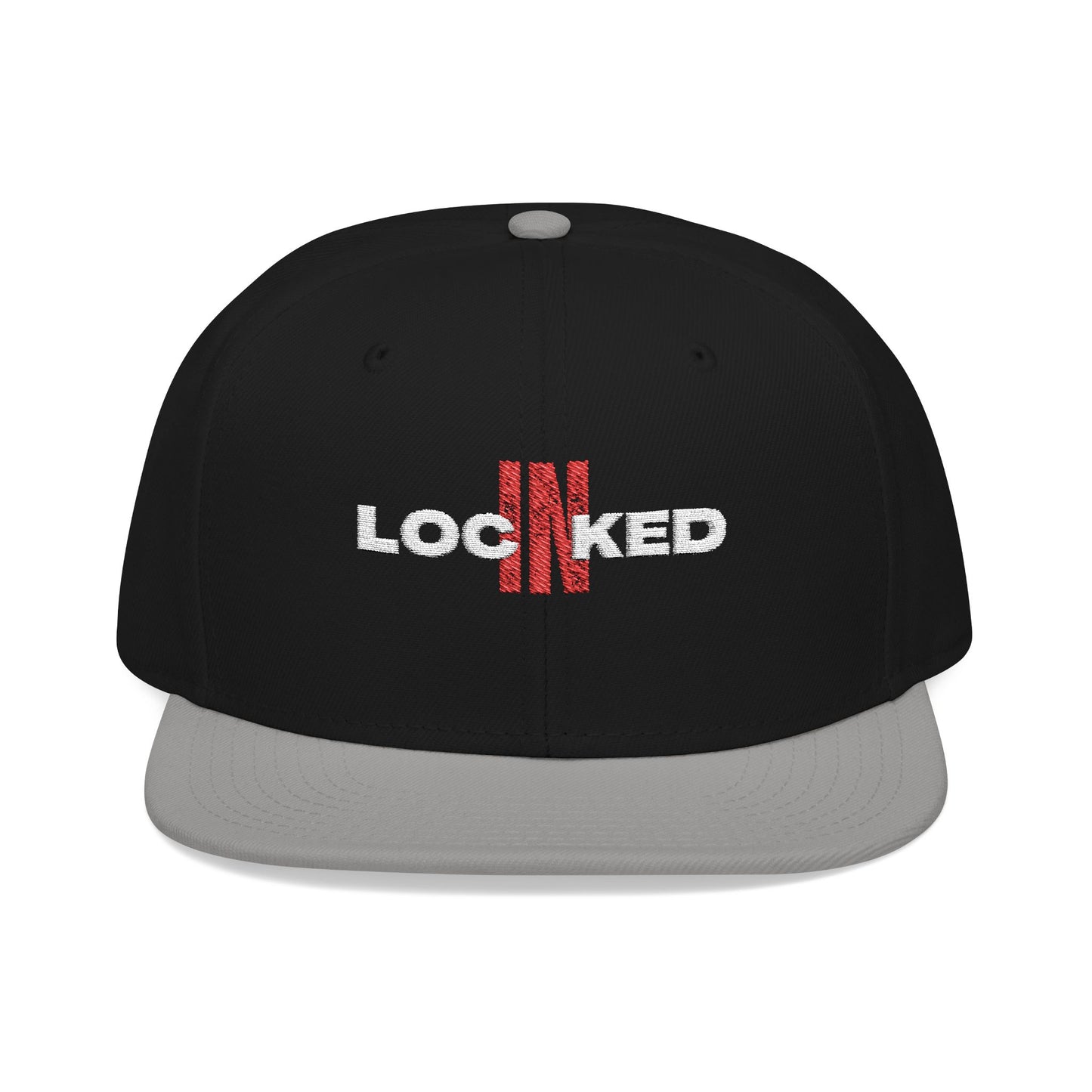 "Locked In" Embroidered Snap Back Hat