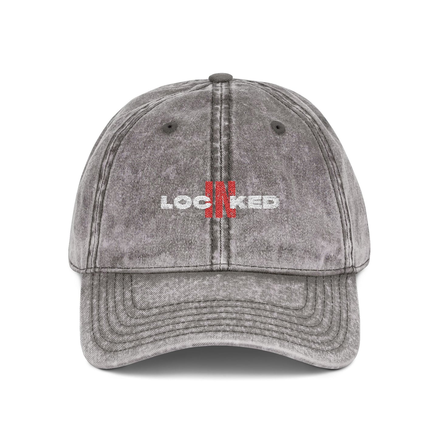 "Locked In" Vintage Embroidered Cap
