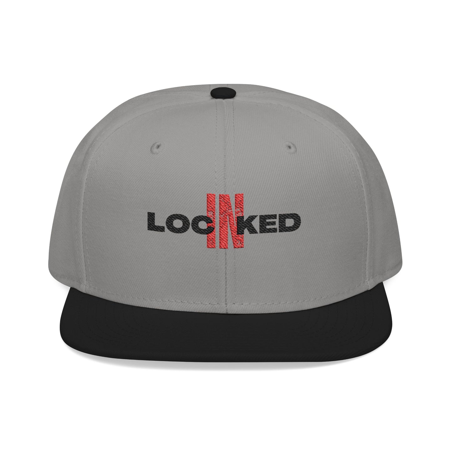 "Locked In" Embroidered Snap Back Hat