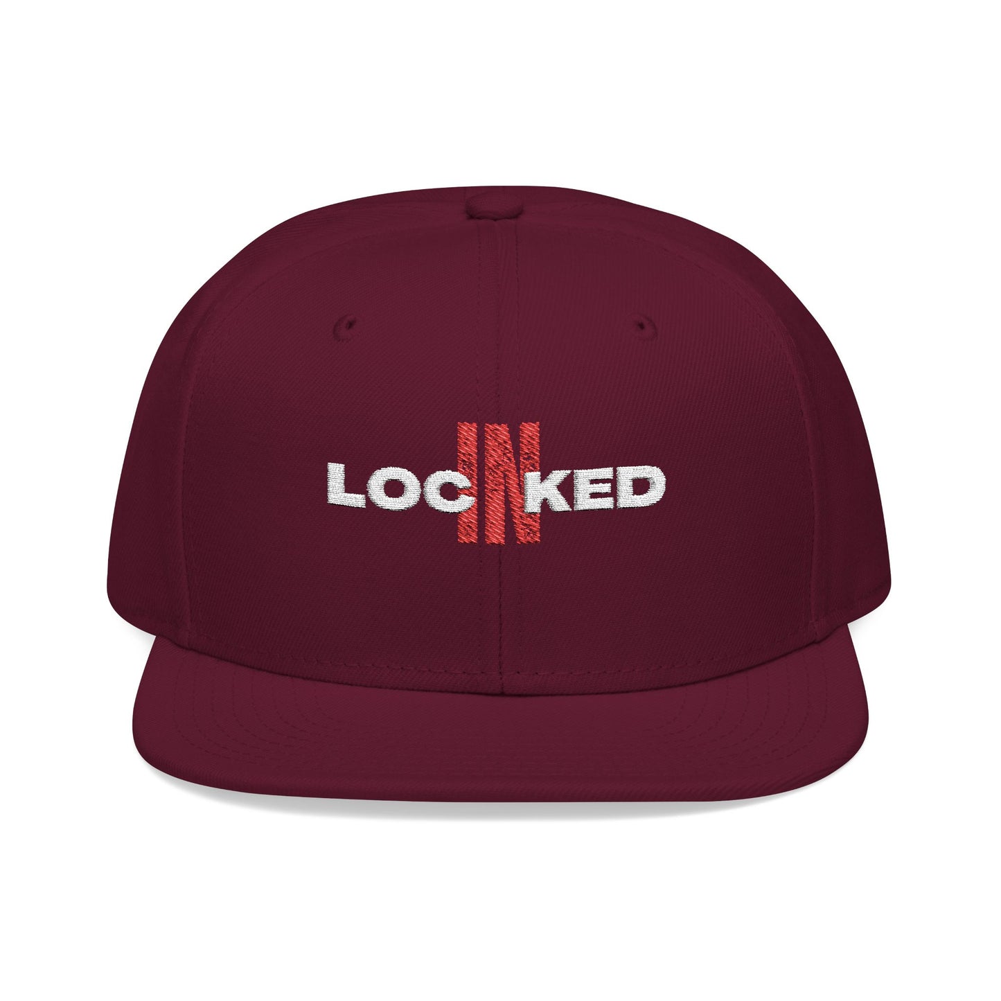 "Locked In" Embroidered Snap Back Hat