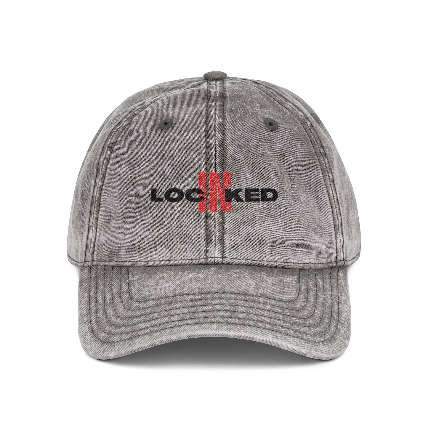 "Locked In" Vintage Embroidered Cap