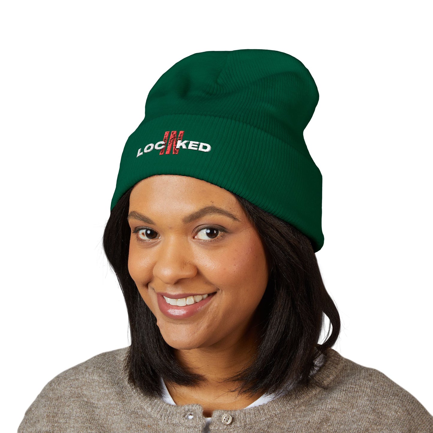 "Locked In" Cuffed Beanie