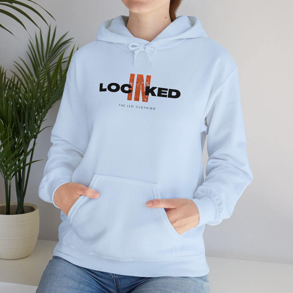 "Locked In" Embroidered Pullover Hoodie — Premium Streetwear