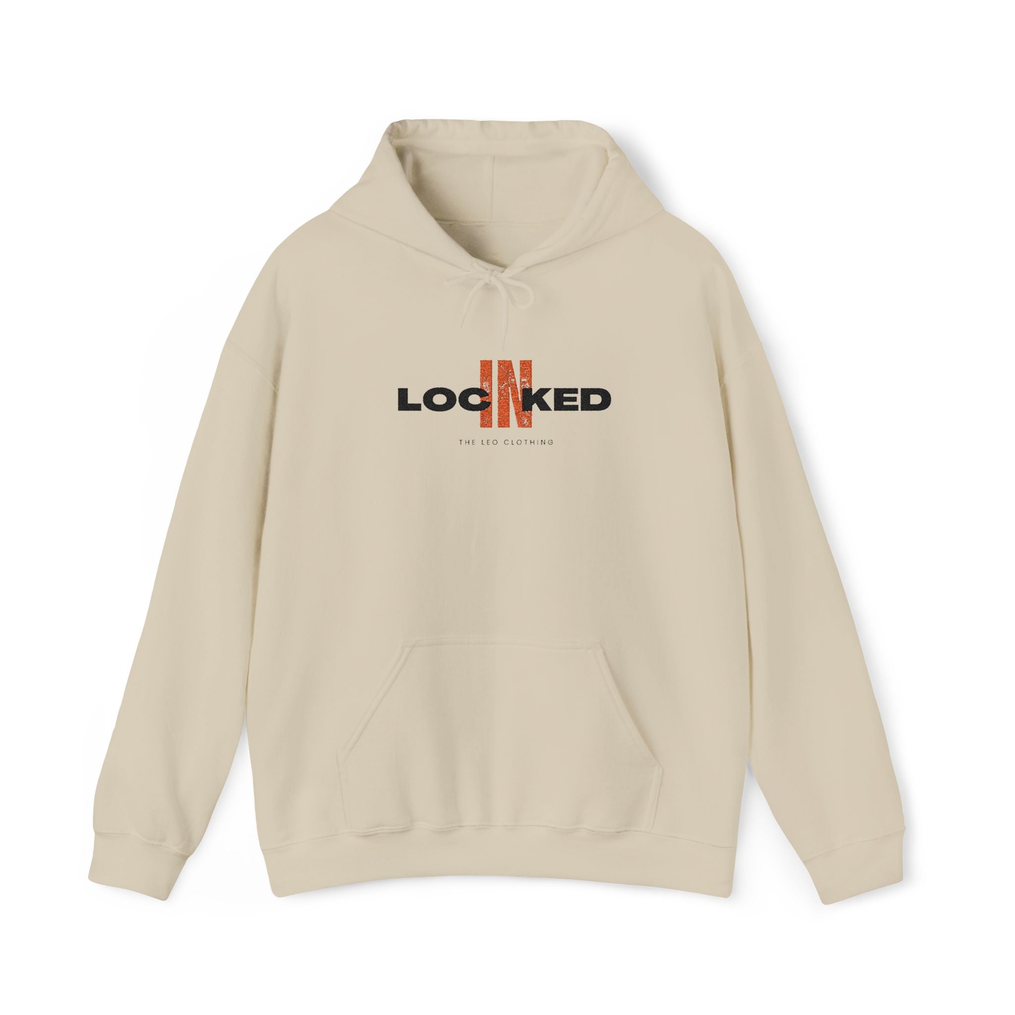 "Locked In" Embroidered Pullover Hoodie — Premium Streetwear