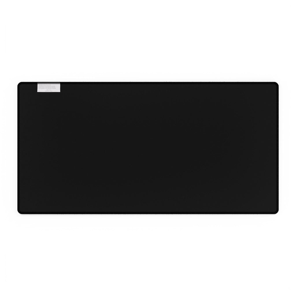 "LockedIn" Desk Mat — Black Gaming/Office Desk Pad with Bold "IN" Logo
