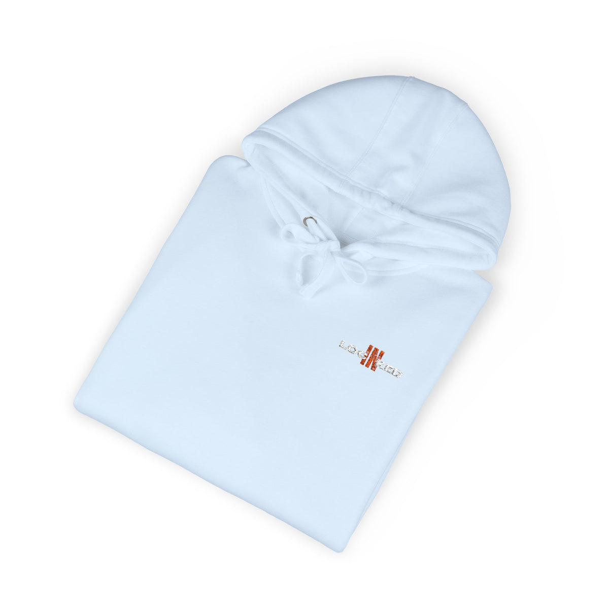 "LOCKED IN" - Embroidered hoodie (White Text)