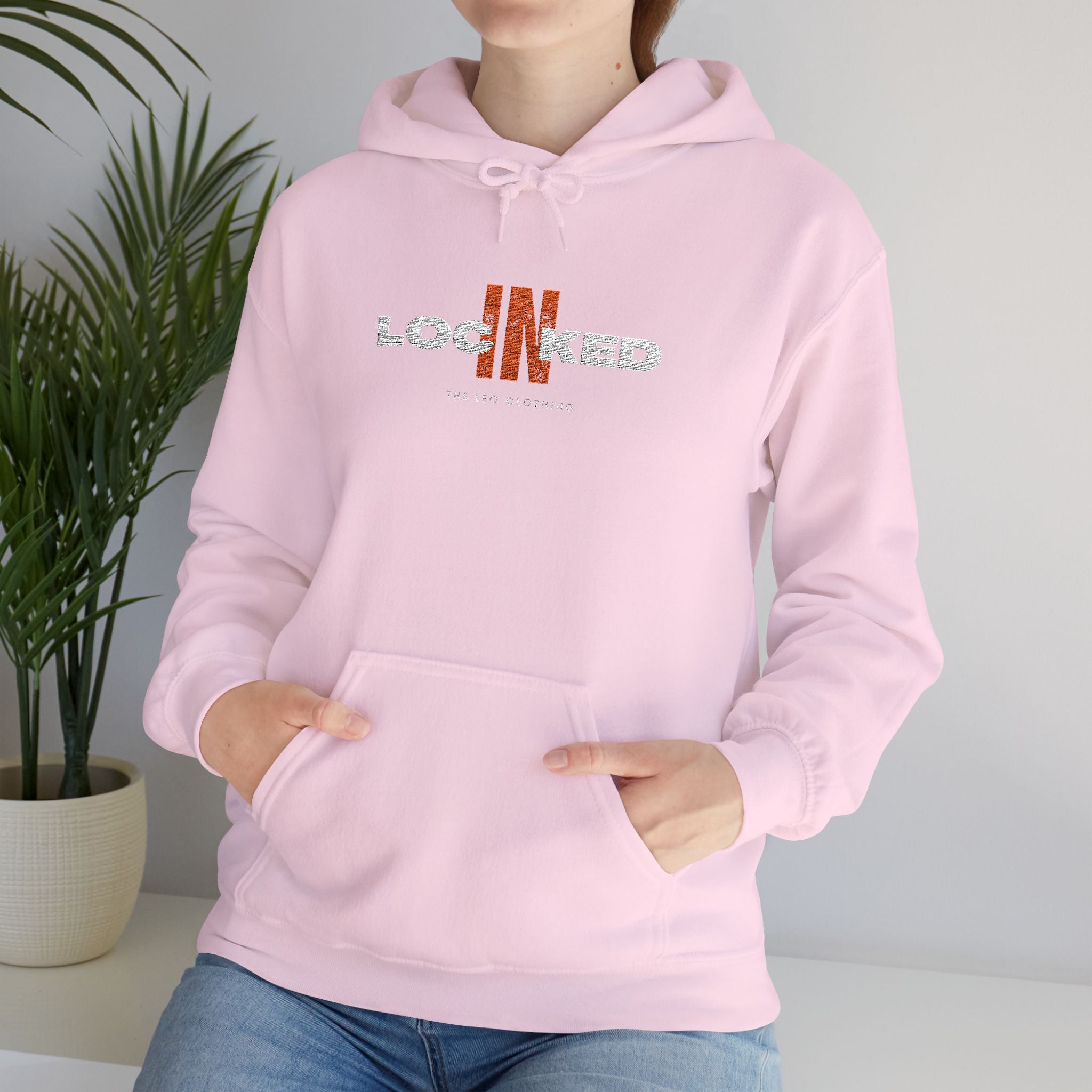 "Locked In" Graphic Hoodie — Premium Dark Text Streetwear