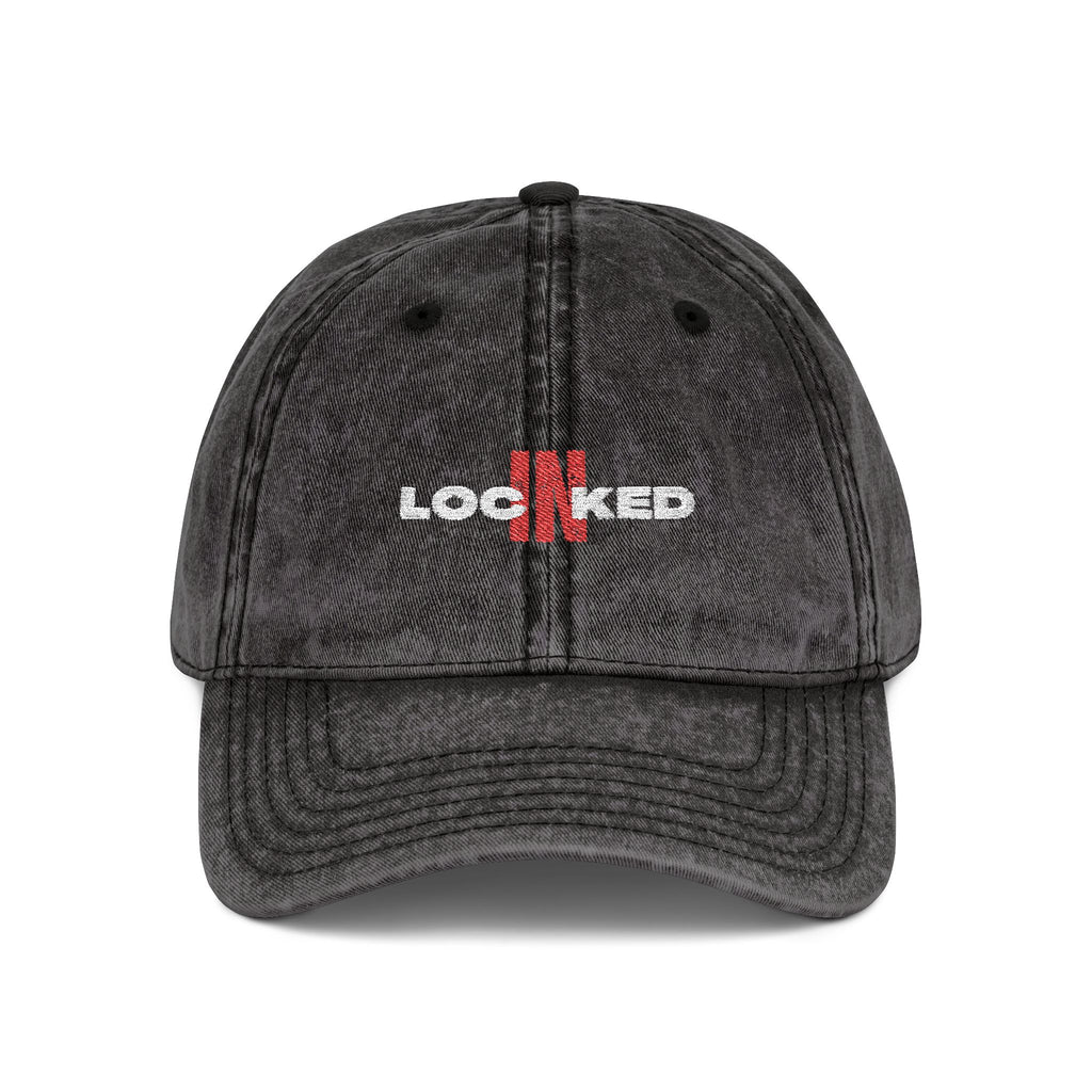 "Locked In" Vintage Embroidered Cap