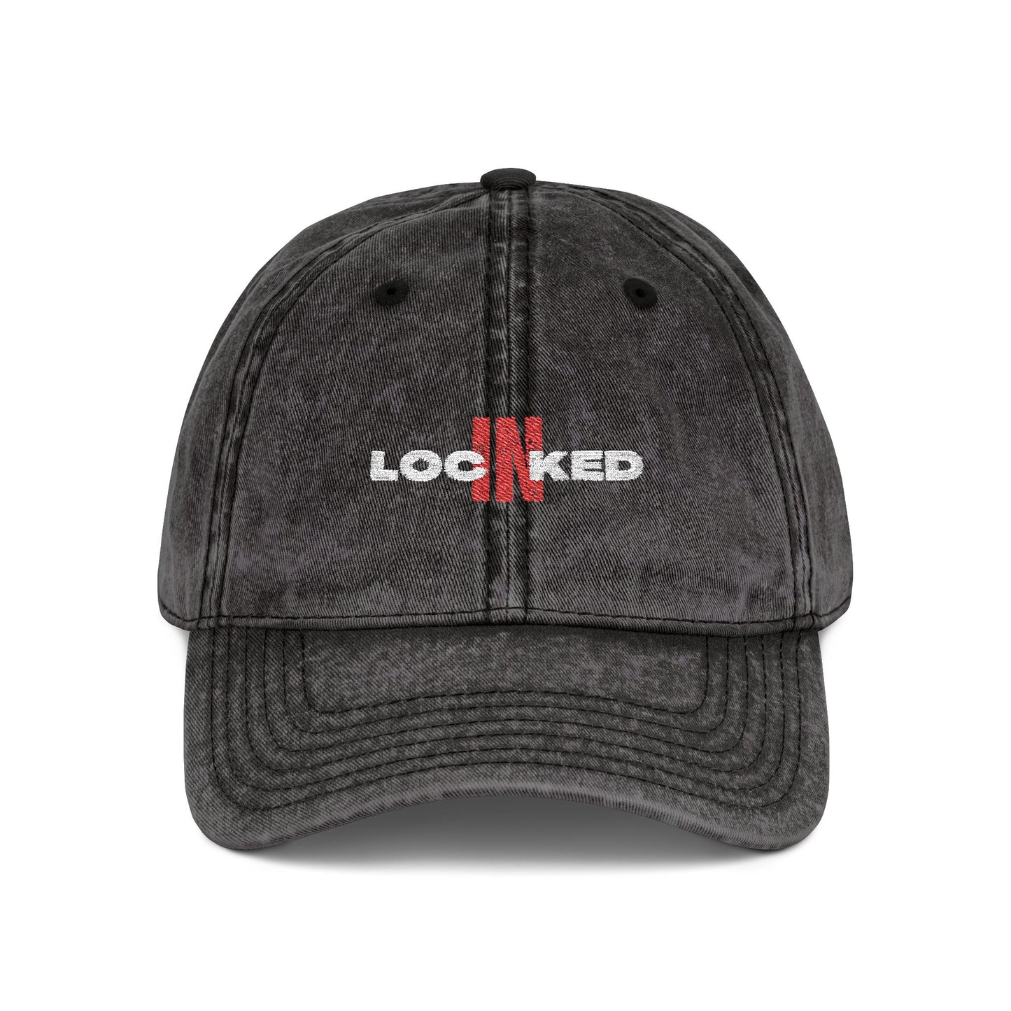 "Locked In" Vintage Embroidered Cap