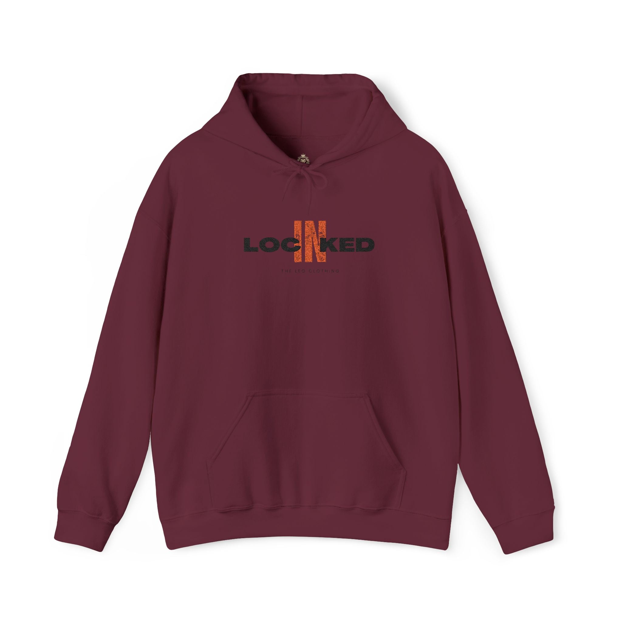 "Locked In" Embroidered Pullover Hoodie — Premium Streetwear