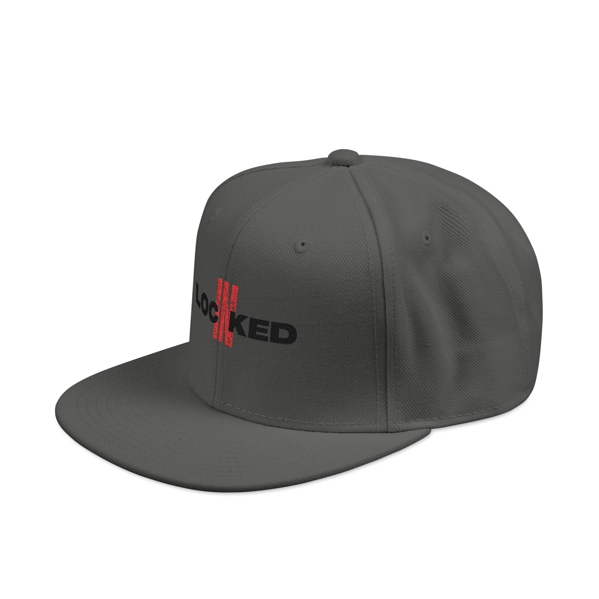 "Locked In" Embroidered Snap Back Hat