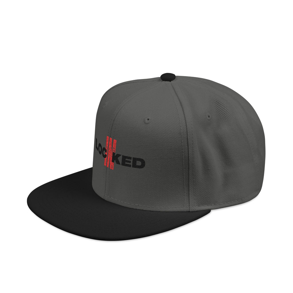 "Locked In" Embroidered Snap Back Hat