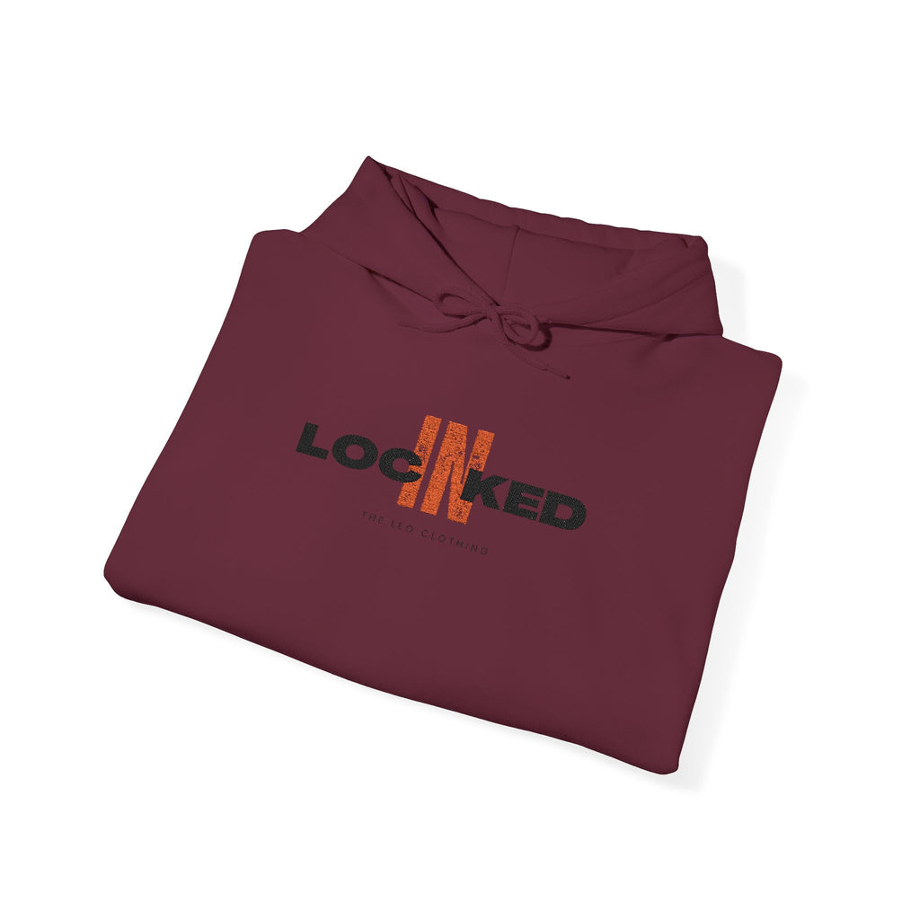 "Locked In" Embroidered Pullover Hoodie — Premium Streetwear