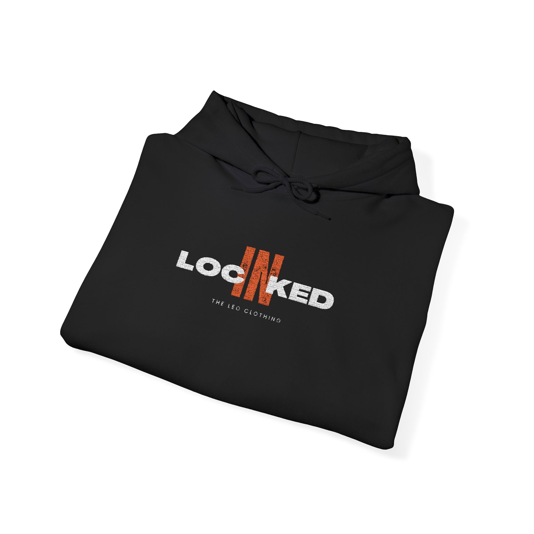 "Locked In" Graphic Hoodie — Premium Dark Text Streetwear
