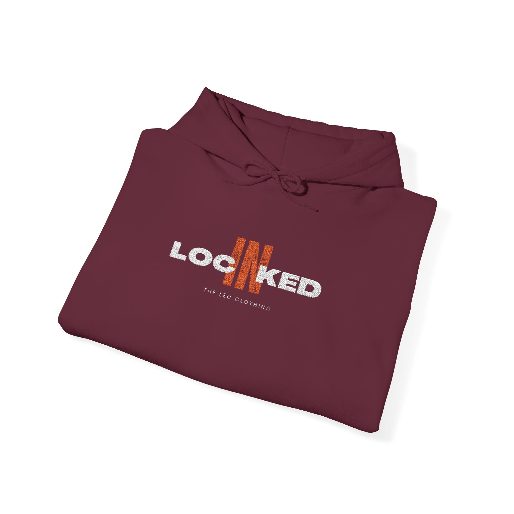 "Locked In" Graphic Hoodie — Premium Dark Text Streetwear