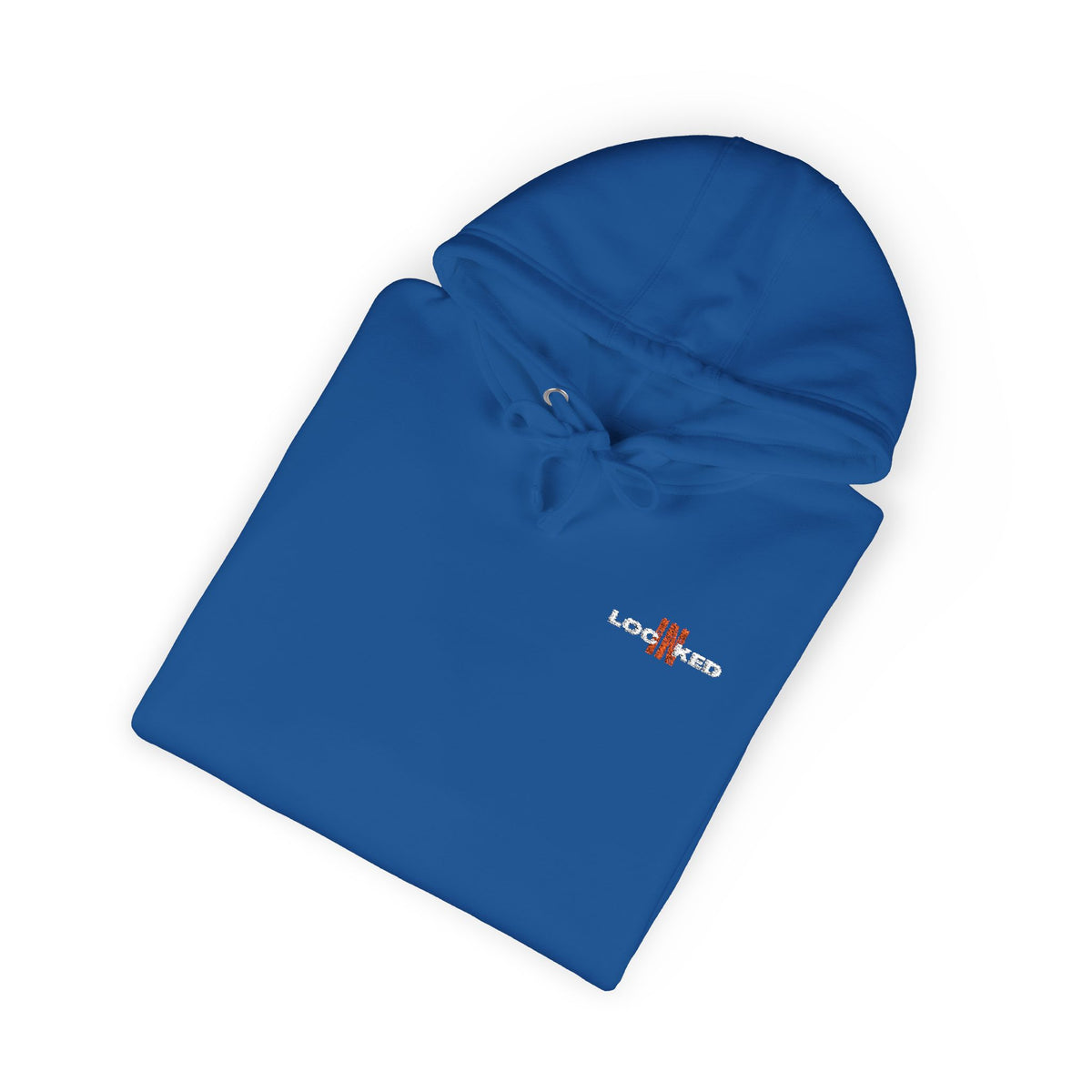 "LOCKED IN" - Embroidered hoodie (White Text)