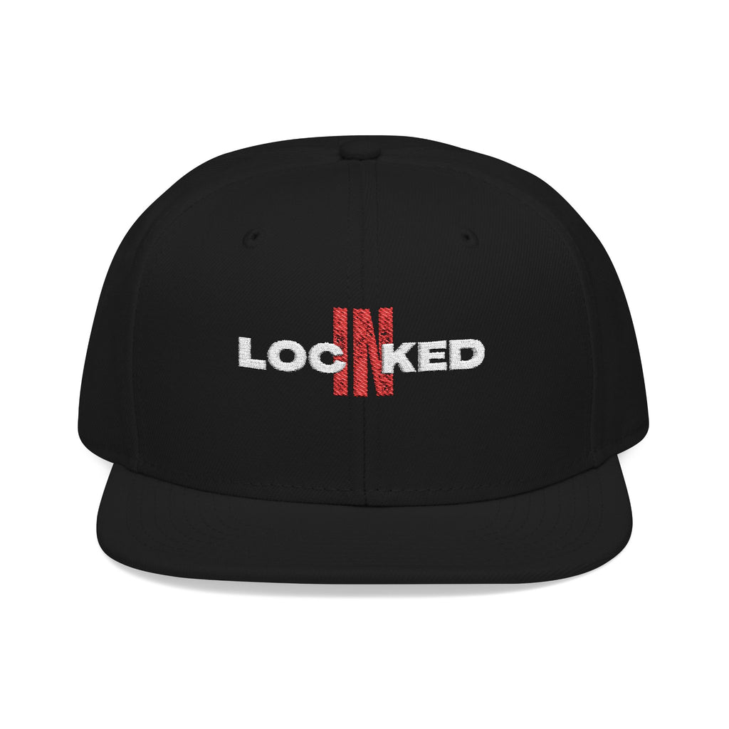 "Locked In" Embroidered Snap Back Hat