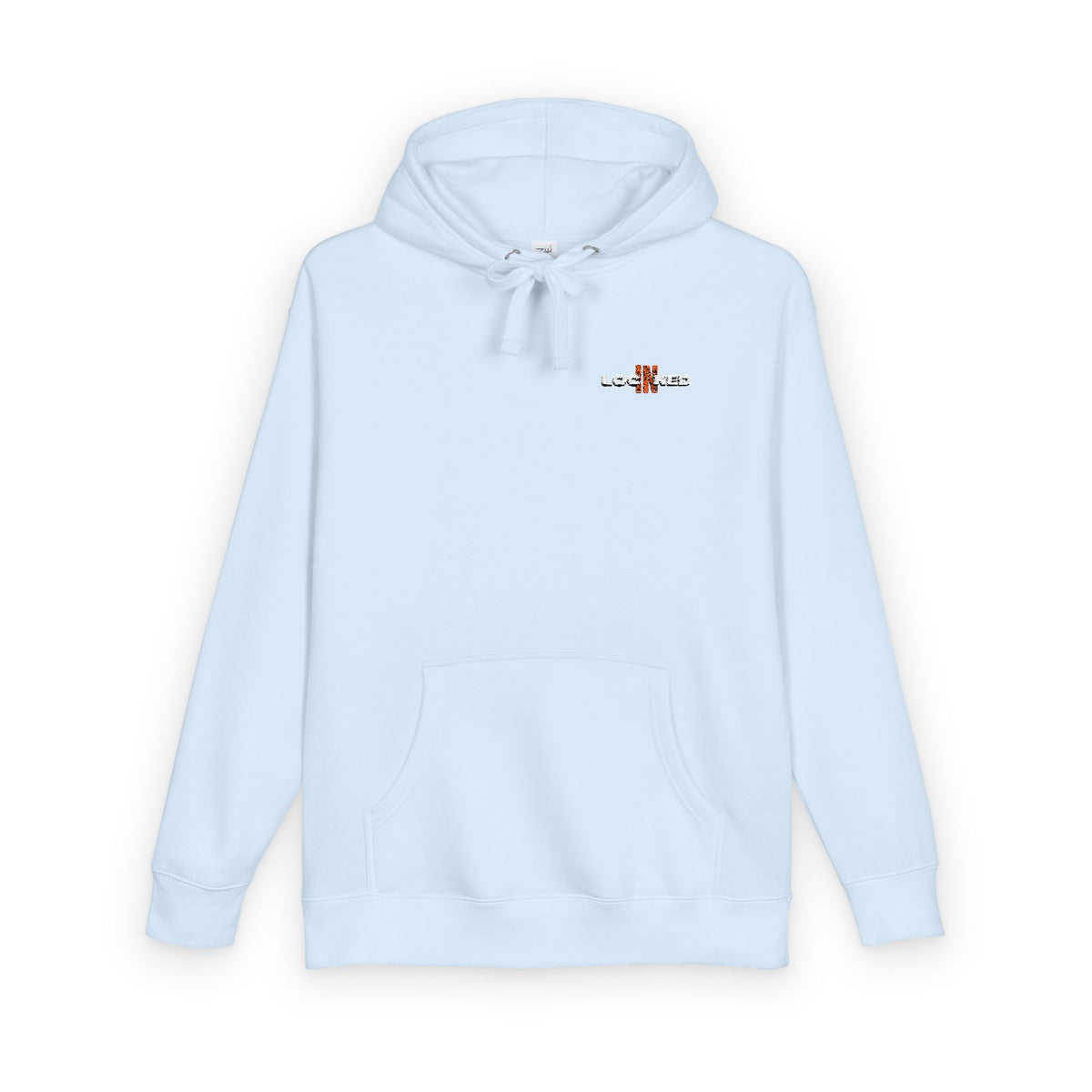 "LOCKED IN" - Embroidered hoodie (White Text)