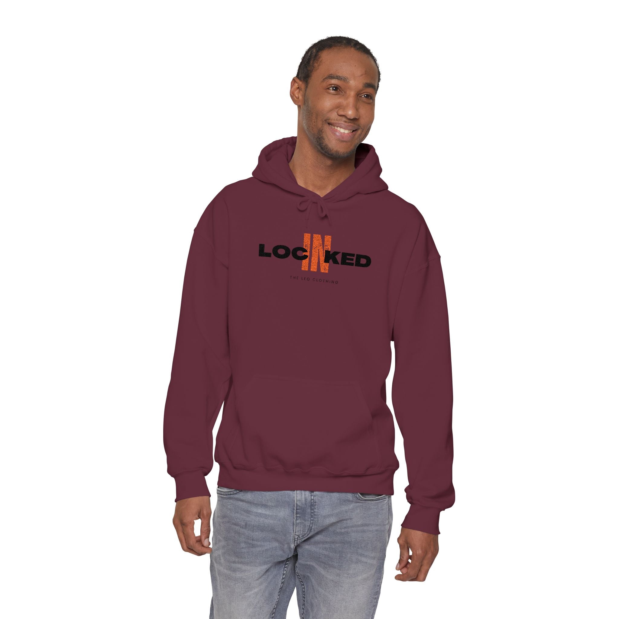 "Locked In" Embroidered Pullover Hoodie — Premium Streetwear