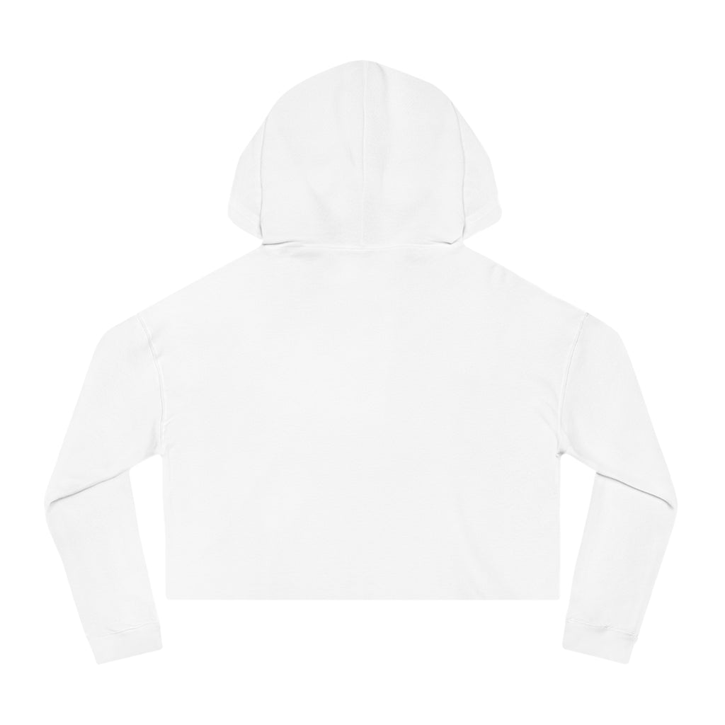 "Locked In" Cropped Hooded Sweatshirt (BLACK PRINT)