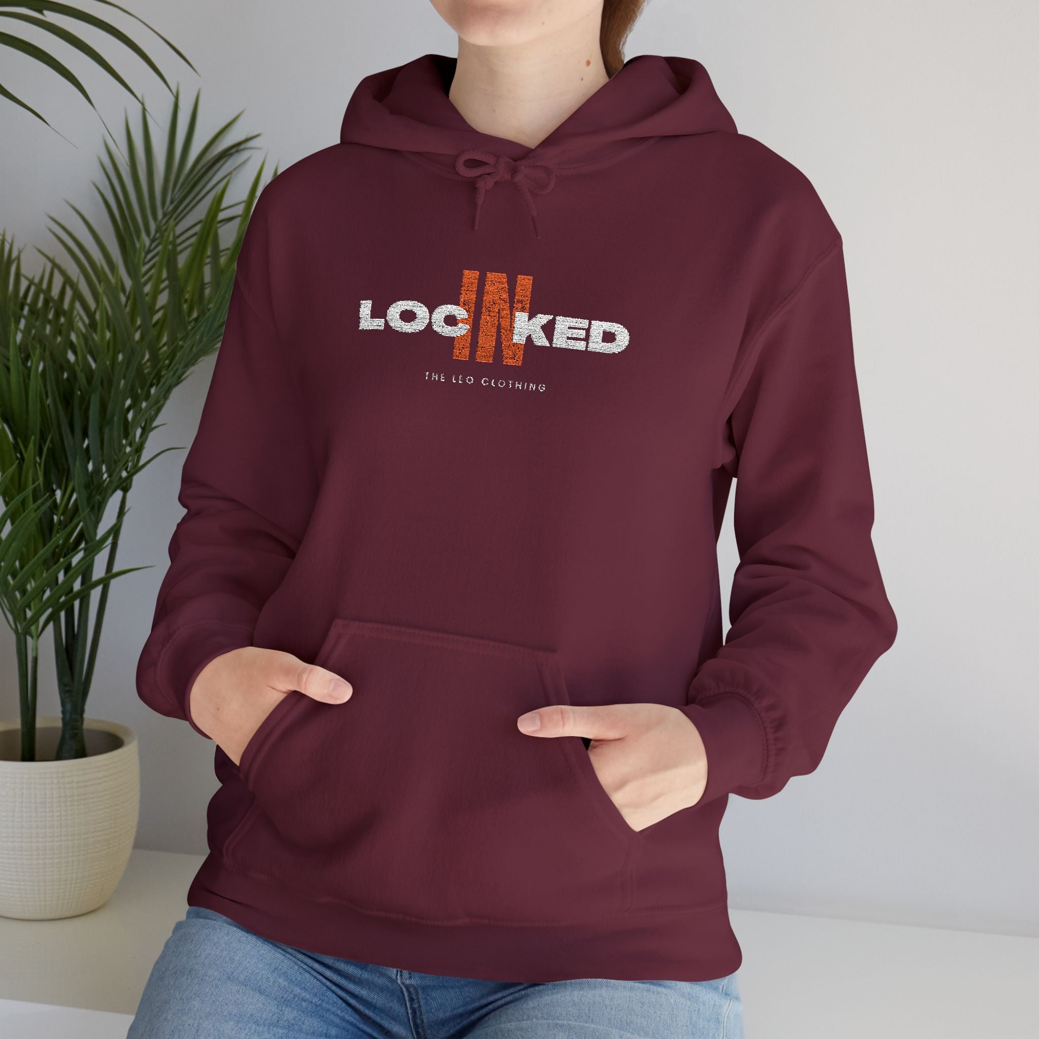 "Locked In" Graphic Hoodie — Premium Dark Text Streetwear