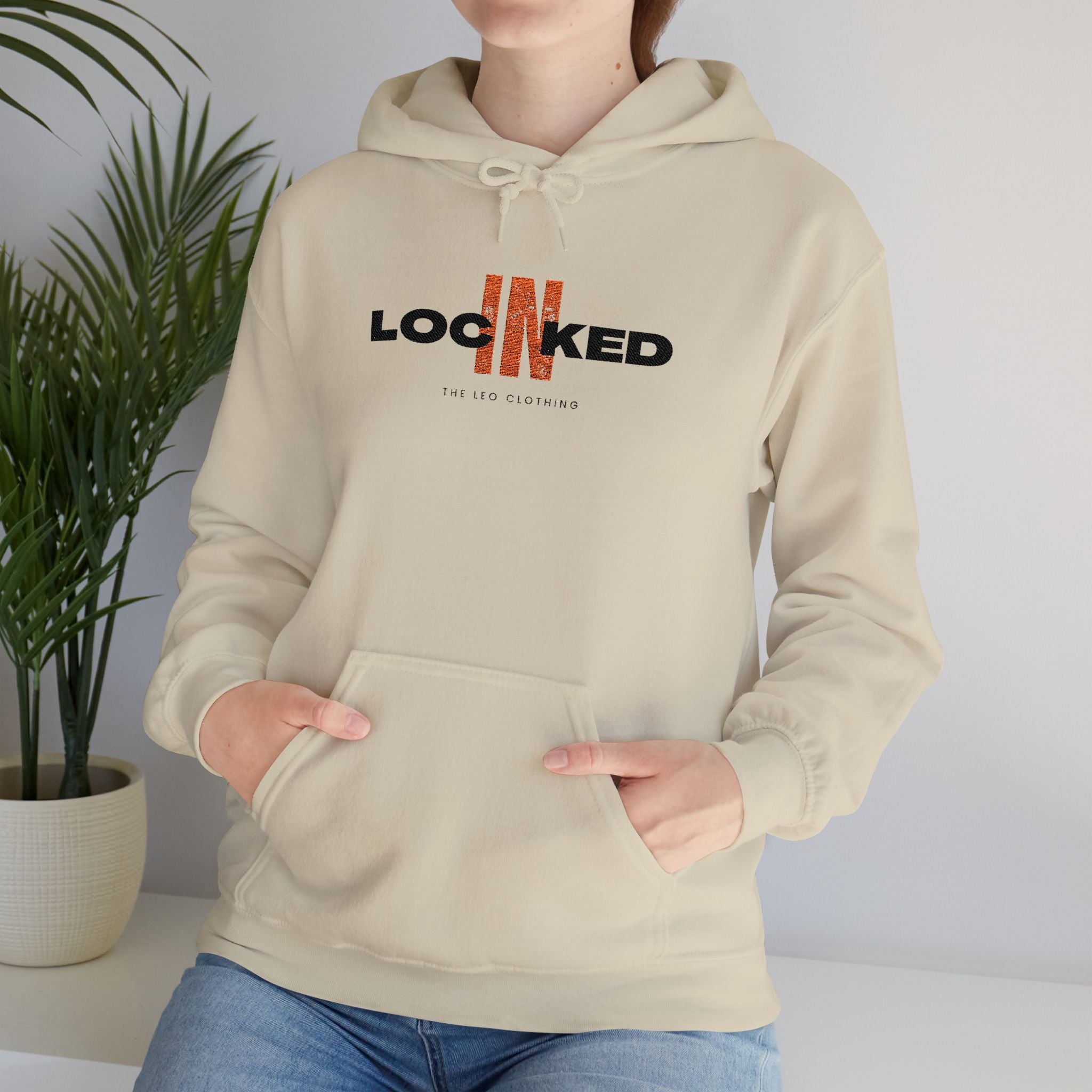 "Locked In" Embroidered Pullover Hoodie — Premium Streetwear