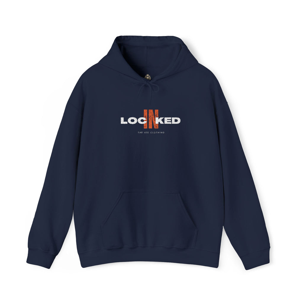 "Locked In" Graphic Hoodie — Premium Dark Text Streetwear