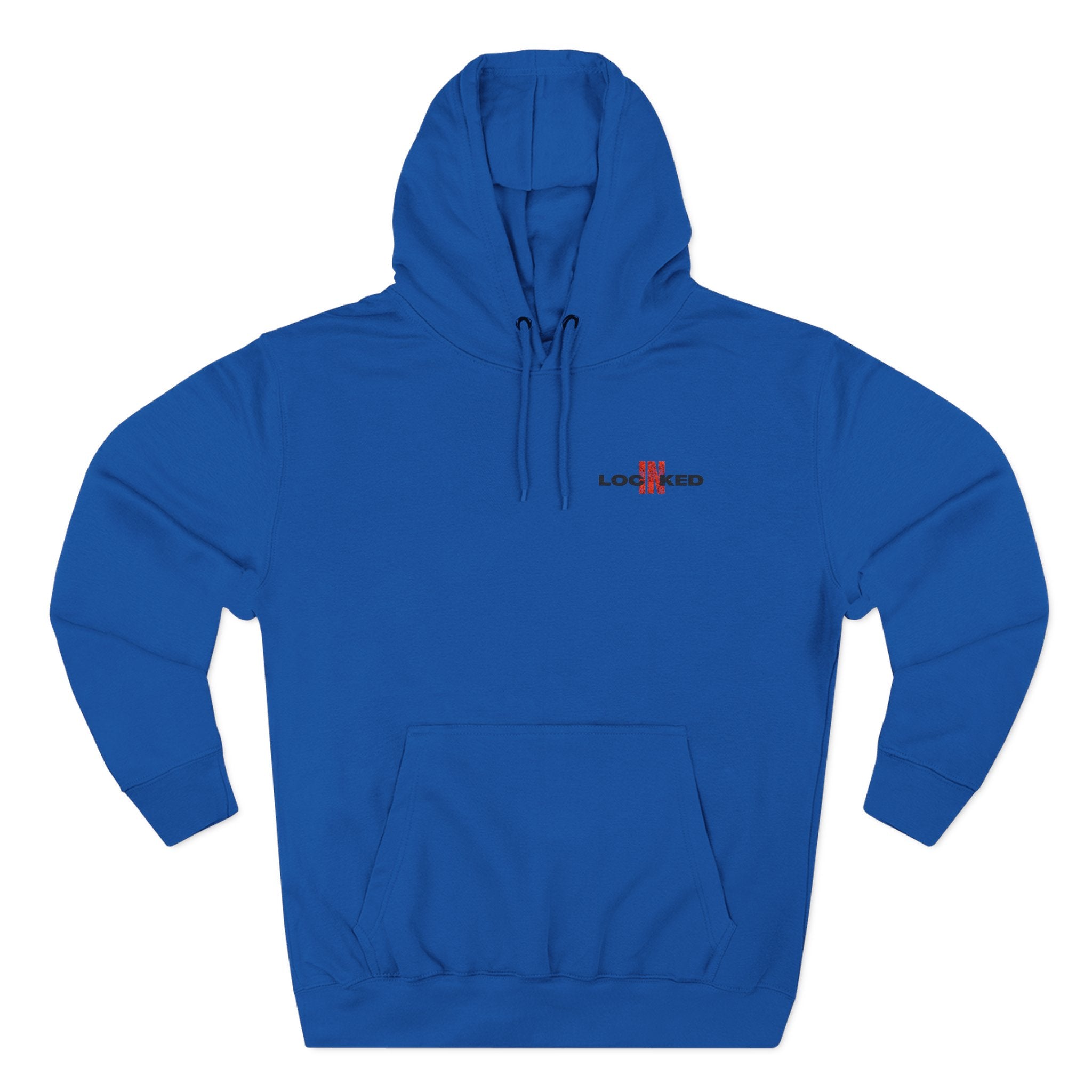 "LOCKED IN" - Embroidered Hoodie (BLACK)