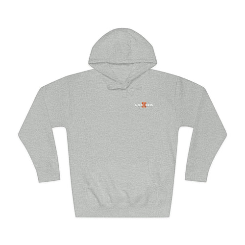 "LOCKED IN" - Embroidered hoodie (White Text)