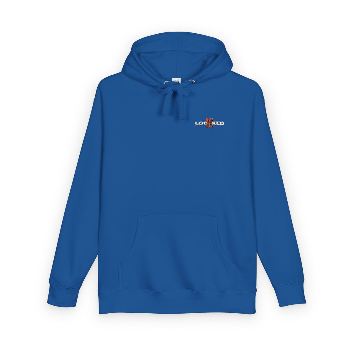 "LOCKED IN" - Embroidered hoodie (White Text)