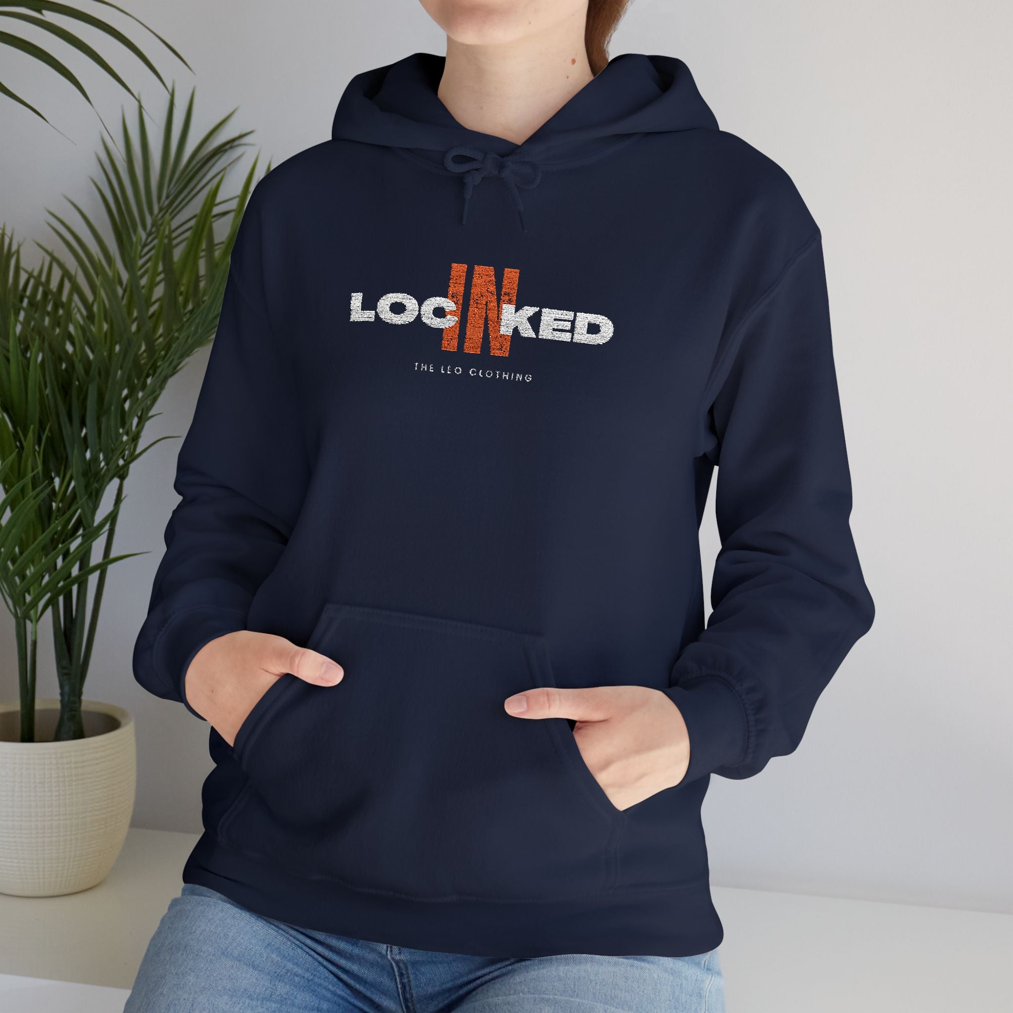 "Locked In" Graphic Hoodie — Premium Dark Text Streetwear