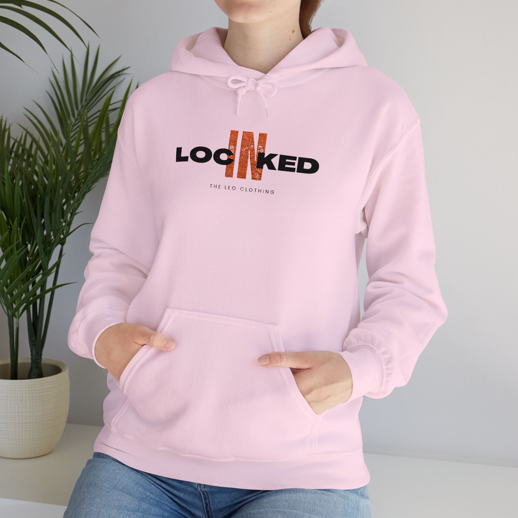 "Locked In" Embroidered Pullover Hoodie — Premium Streetwear